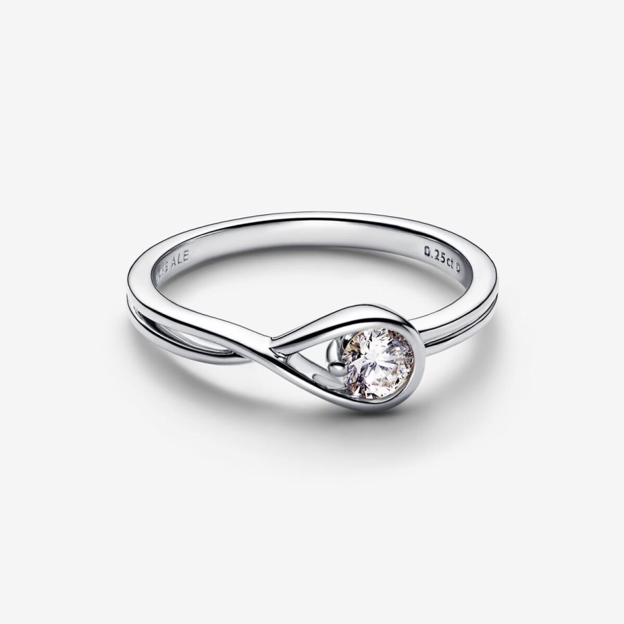 Pandora Ring 0.25 carat tw Sterling Silver Gümüş | 789-CQGIRT