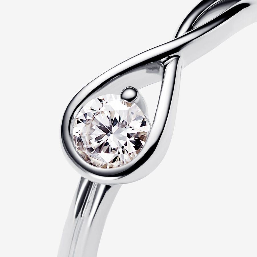 Pandora Ring 0.25 carat tw Sterling Silver Gümüş | 789-CQGIRT