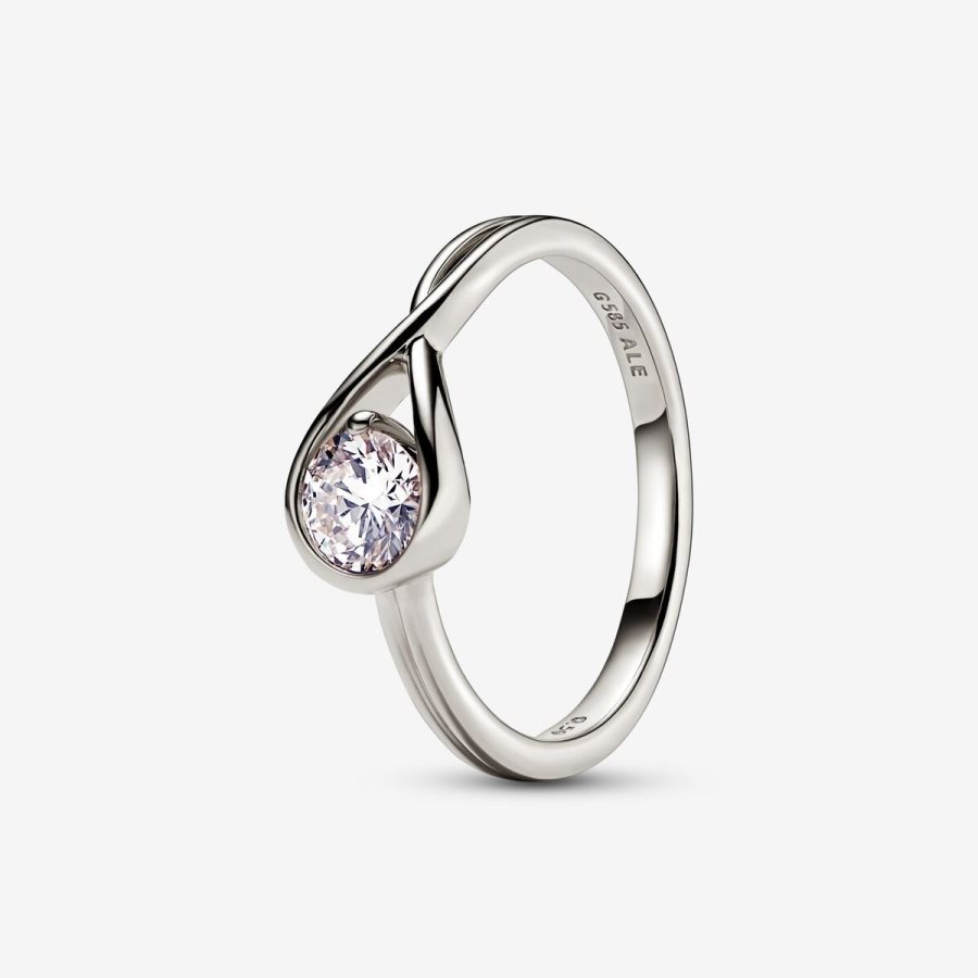 Pandora Ring 0.50 carat tw 14k White Gold Beyaz Altın | 160-DPELHX