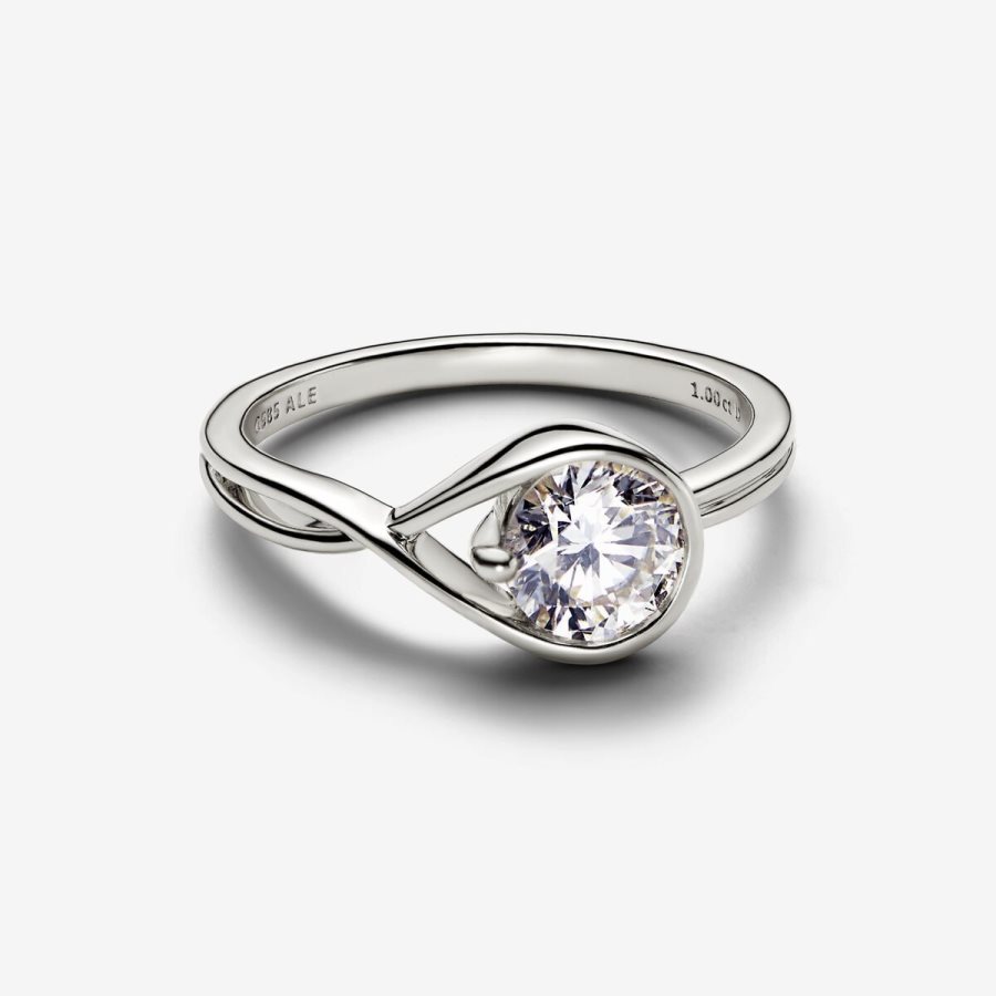 Pandora Ring 1.00 carat tw 14k White Gold Beyaz Altın | 274-GEHBXQ