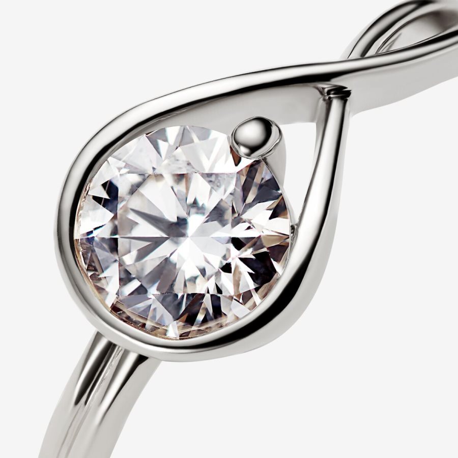 Pandora Ring 1.00 carat tw 14k White Gold Beyaz Altın | 274-GEHBXQ