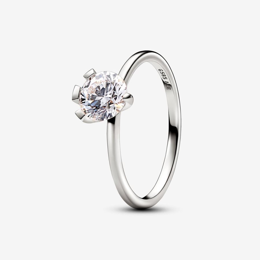 Pandora Ring 1.00 carat tw 14k White Gold Beyaz Altın | 317-BHIDCW