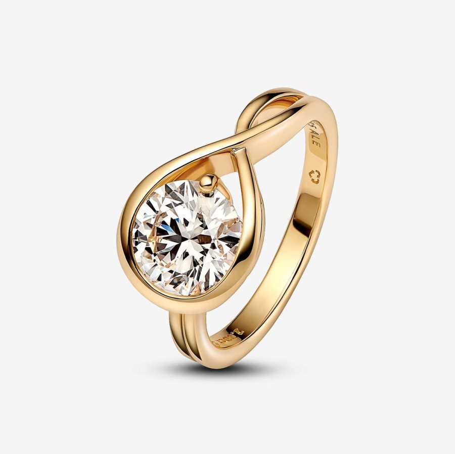 Pandora Ring 2.00 carat tw 14k Gold Altın | 127-NSKYPA