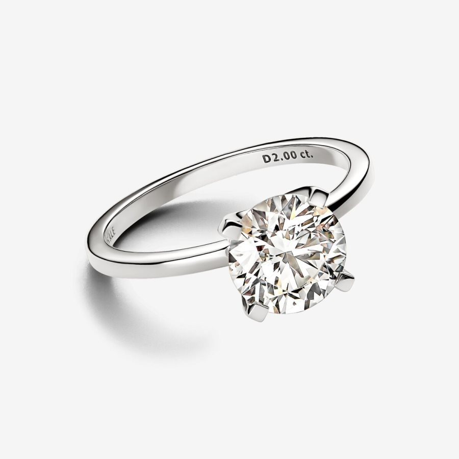 Pandora Ring 2.00 carat tw 14k White Gold Beyaz Altın | 246-AMFQCN