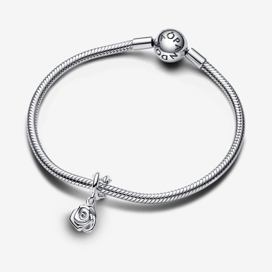 Pandora Rose in Bloom Dangle Charm Gümüş | 814-XANPHS