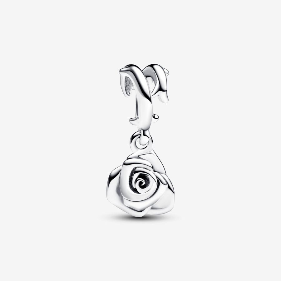 Pandora Rose in Bloom Dangle Charm Gümüş | 814-XANPHS