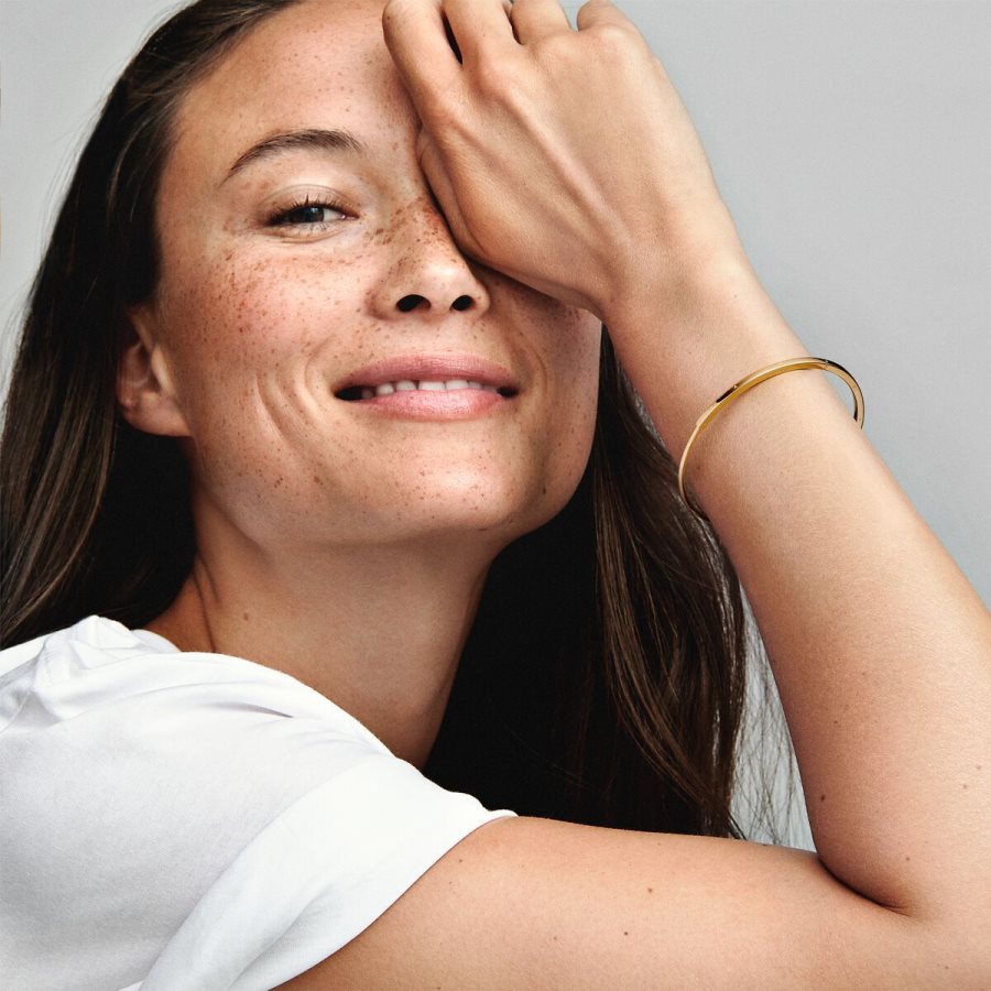 Pandora Signature I-D Bangle Altın | 846-MNGEBD
