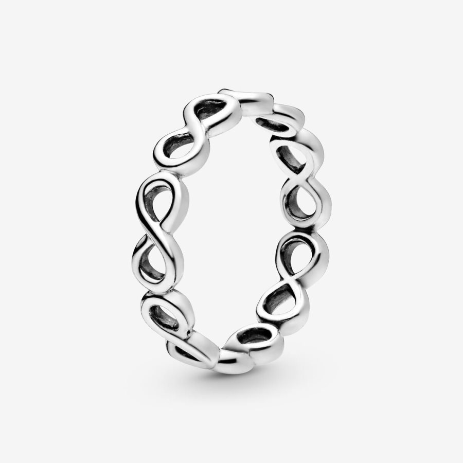 Pandora Simple Infinity Band Ring Gümüş | 942-ERUNVC