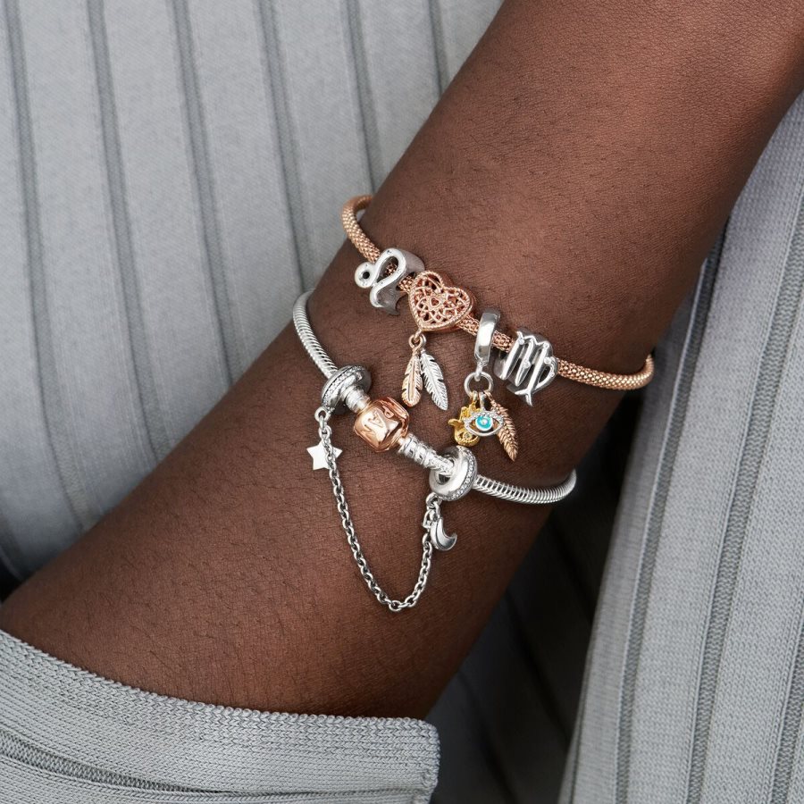 Pandora Sparkling Scorpio Zodiac Charm Gümüş | 084-DCRKYX