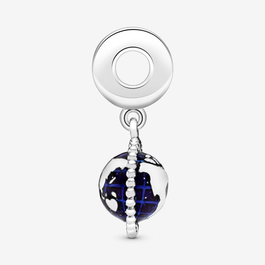 Pandora Spinning Globe Dangle Charm Renkli | 941-WVMNXG