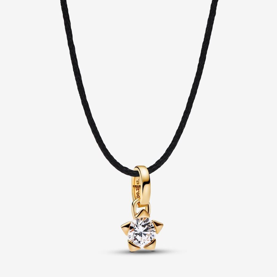 Pandora Star Pendant 0.25 carat tw 14k Gold Altın | 582-BANWCK