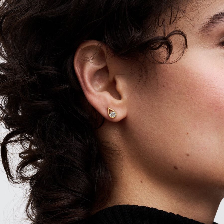 Pandora Stud Earrings 0.50 carat tw 14k Gold Altın | 931-QACIWM