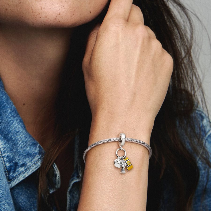 Pandora Symbols of New York City Dangle Charm Gümüş | 963-QFSPTR