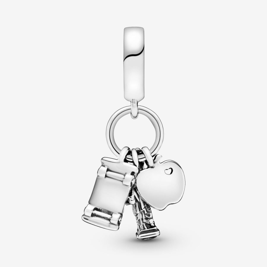 Pandora Symbols of New York City Dangle Charm Gümüş | 963-QFSPTR