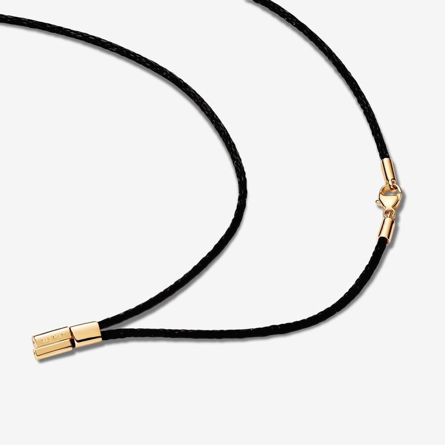 Pandora Talisman Cord Necklace Recycled Polyester Altın | 954-YRDSJE